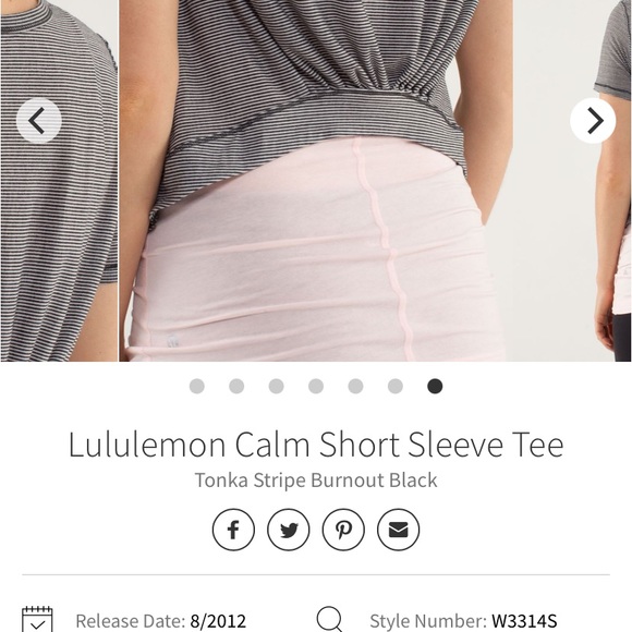 Lululemon calm short sleeve T - Picture 5 of 5